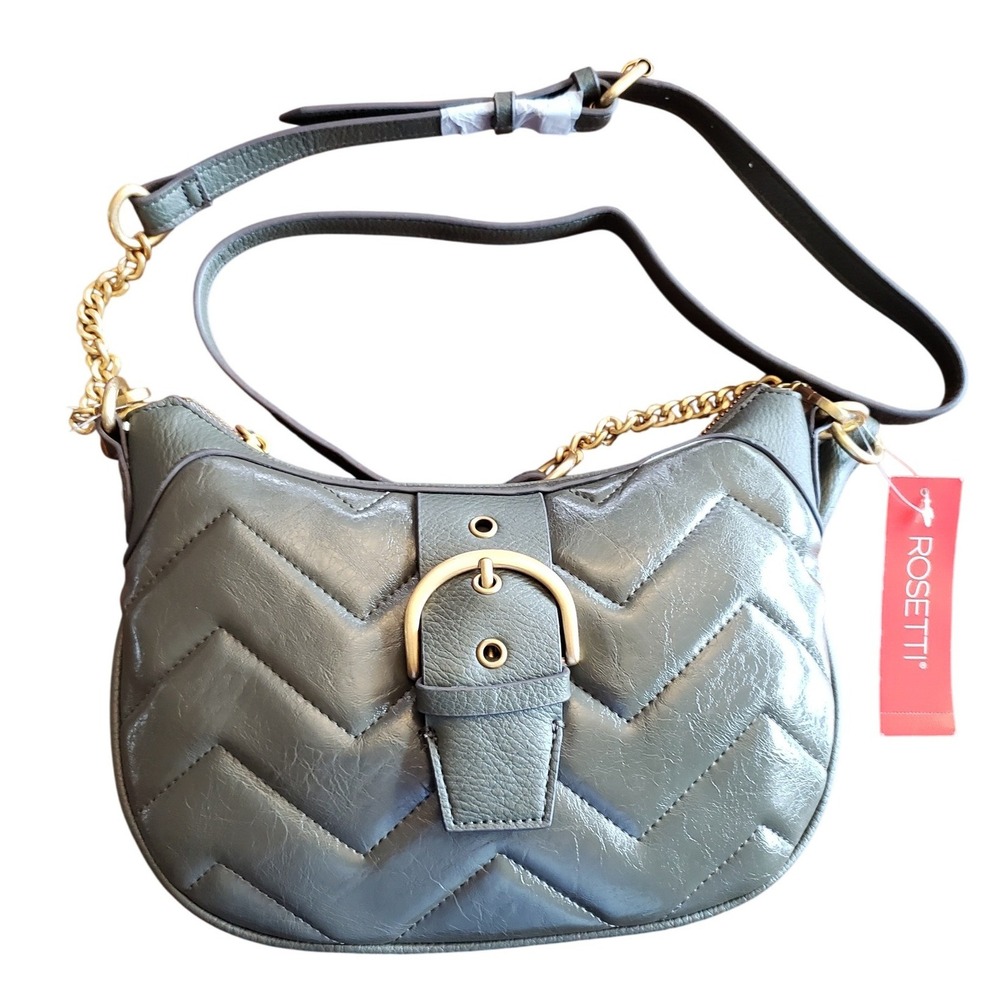 Rosetti Hudson Shoulder Bag Olive Tree Green Chevron Quilted Crossbody 11RODPDKL